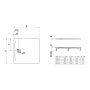 Brodzik kwadratowy 120x120 cm beton H2119580790001 Laufen Pro zdj.2