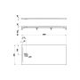 Brodzik prostokątny 180x80 cm szary H2119590770001 Laufen Pro zdj.2