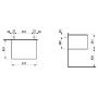Szafka z blatem 57.5x45.5x34 cm H4054000340421 Laufen Sonar zdj.2