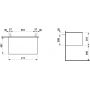 Szafka z blatem 45.5x77.5x34.5 cm szara H4060150856271 Laufen The New Classic zdj.2