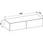 Szafka z blatem H4303300972691 Laufen Il Bagno Alessi zdj.2