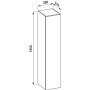 Szafka 33.5x35x165 cm boczna wisząca H4304610976301 Laufen Il Bagno Alessi zdj.2