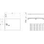 Brodzik prostokątny 120x80 cm beżowy H2109521860001 Laufen Pro zdj.2