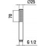 Słuchawka prysznicowa złota H3619850831251 Laufen zdj.2