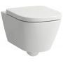 Miska WC wisząca bez kołnierza spłukiwanie wirowe biały mat H8201107570001 Laufen Meda zdj.1