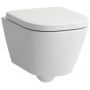 Miska WC wisząca bez kołnierza spłukiwanie wirowe biały mat H8201137570001 Laufen Meda zdj.1
