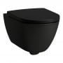 Miska WC wisząca bez kołnierza ze spłukiwaniem wirowym czarny mat H8208607160001 Laufen Pro X zdj.1