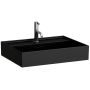 Umywalka 60x46 cm prostokątna meblowa czarny mat H8103337161041 Laufen Kartell zdj.1