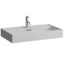 Umywalka 80x46 cm prostokątna ścienna szary/kamień H8163367591041 Laufen Kartell zdj.1