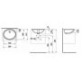 Umywalka 50x41 cm owalna podblatowa czarna H8189437161551 Laufen Savoy zdj.2