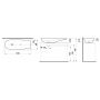 Umywalka 100x38 cm owalna nablatowa czarna H8189747161121 Laufen Il Bagno Alessi zdj.2