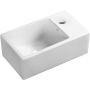 Umywalka 35x21 cm prostokątna nablatowa biała VUK6135 Laveo Kvadrato zdj.1