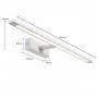 Lampa ścienna 1x20 W biały GSLWB20WWHCCT Light Prestige Isla zdj.2