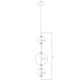 Lampa wisząca 3x10 W złoty LP0023V Light Prestige Dorado zdj.2