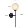 Kinkiet 1x5 W czarny LP0081WBK Light Prestige Piruleta zdj.2
