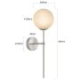 Kinkiet 1x5 W chrom LP0081WCH Light Prestige Piruleta zdj.2