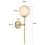 Kinkiet 1x5 W złoty LP0081WGD Light Prestige Piruleta zdj.2