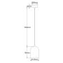 Lampa wisząca 1x8 W złota LP01101PGD Light Prestige Nilo zdj.2