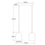 Lampa wisząca 2x8 W czarna LP01102LBK Light Prestige Nilo zdj.2