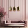 Lampa wisząca 3x8 W złota LP01103LGD Light Prestige Nilo zdj.3