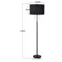 Lampa stojąca 2x15 W czarna LP03042FBK Light Prestige Fogo zdj.2