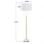 Lampa stojąca 2x15 W biała LP03042FWH Light Prestige Fogo zdj.2