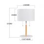 Lampa stołowa 2x15 W biała LP03042TWH Light Prestige Fogo zdj.2