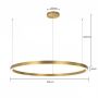 Lampa wisząca x W złota LP0331PLGD Light Prestige Midway zdj.2