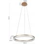 Lampa wisząca 1x50 W złota LP0331PLGDCRISTALTRIANGLE Light Prestige Midway zdj.2