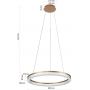 Lampa wisząca 1x40 W złota LP0331PSGDCRISTALTRIANGLE Light Prestige Midway zdj.2