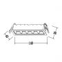 Lampa do zabudowy 5x5 W biała LP04065RSWH Light Prestige Solar zdj.2