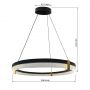 Lampa wisząca 1x40 W czarna LP04071PLBKTriangle Light Prestige Plum zdj.2