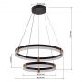 Lampa wisząca czarna LP04072PBK Light Prestige Plum zdj.2