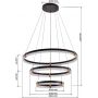 Lampa wisząca czarna LP04073PBK Light Prestige Plum zdj.2