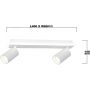 Lampa podsufitowa 2x5 W biała LP06122WSWH Light Prestige Parma zdj.2