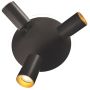 Lampa podsufitowa 3x8 W czarna LP06123CRoundBK Light Prestige Parma zdj.3