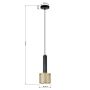 Lampa wisząca 1x15 W złota LP07021PGD Light Prestige Amo zdj.2