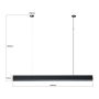 Inteligentna lampa wisząca 1x45 W czarna LP12011PLBKSmart Light Prestige Mira zdj.2