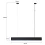 Inteligentna lampa wisząca 1x32 W czarna LP12011PMBKSmart Light Prestige Mira zdj.2