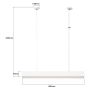 Inteligentna lampa wisząca 1x32 W biała LP12011PMWHSmart Light Prestige Mira zdj.2