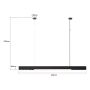 Inteligentna lampa wisząca 1x47 W czarna LP13011PLBKSmart Light Prestige Cali zdj.2