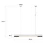 Inteligentna lampa wisząca 1x32 W biała LP13011PMWHSmart Light Prestige Cali zdj.2