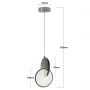 Lampa wisząca 1x8 W chrom LP13111PCH Light Prestige Circlo zdj.2