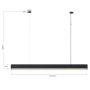 Inteligentna lampa wisząca 1x45 W czarna LP14011PLBKSmart Light Prestige Luci zdj.2