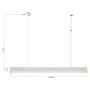 Inteligentna lampa wisząca 1x45 W biała LP14011PLWHSmart Light Prestige Luci zdj.2