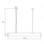 Inteligentna lampa wisząca 1x32 W biała LP14011PMWHSmart Light Prestige Luci zdj.2