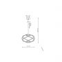 Lampa wisząca 1x45 W złota LP14251PGD Light Prestige Kandor zdj.2