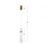 Lampa wisząca 1x6 W złota LP15101PGD Light Prestige Ambiente zdj.2