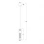 Lampa wisząca 1x6 W grafitowa LP15101Pgrafit Light Prestige Ambiente zdj.2
