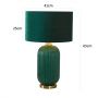 Lampa stołowa 1x40 W zielona LP15151TBIGGREEN Light Prestige Tamiza zdj.2